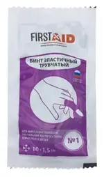 Ферстэйд Бинт эластичный трубчатый латексно-полиэфирный, размер №1, 1 шт, 1.5 см х 10 см фото