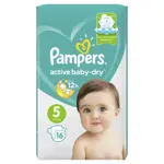 Pampers Active baby-dry Подгузники детские, р. 5, 16 шт, 11-16 кг фото