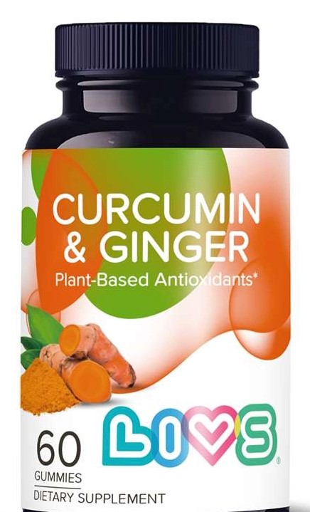 Livs Куркумин и имбирь, пастилки мармеладные, 60 шт. фото