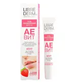 Librederm Аевит Гель увлажняющий для губ, бальзам для губ, 20 мл, 1 шт, с соком клубники фото