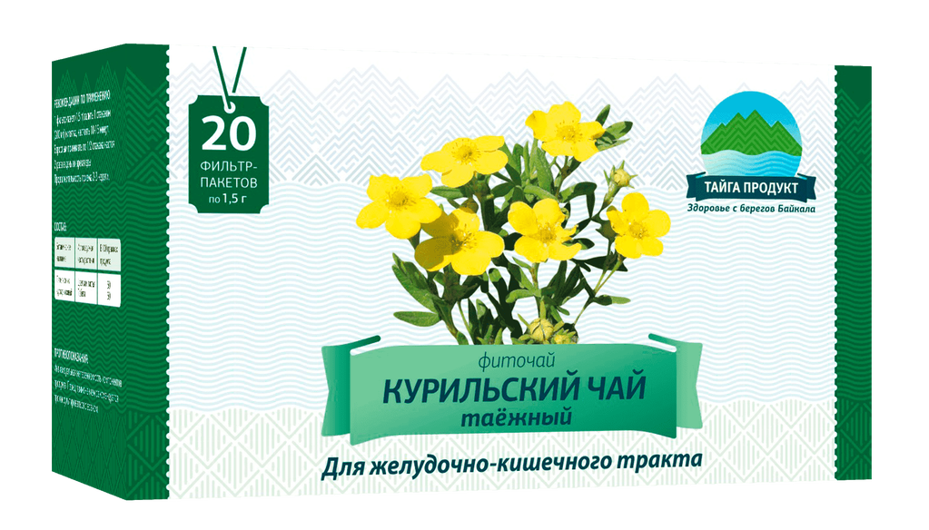 Курильский чай таежный, фиточай, 1.5 г, 20 шт. фото