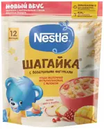 Nestle Шагайка каша молочная мультизлаковая, каша, 190 г, 1 шт, яблоко + манго + гранат фото