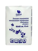 Пелигрин Classic Пеленки впитывающие, 60 см x 60 см, 10 шт. фото