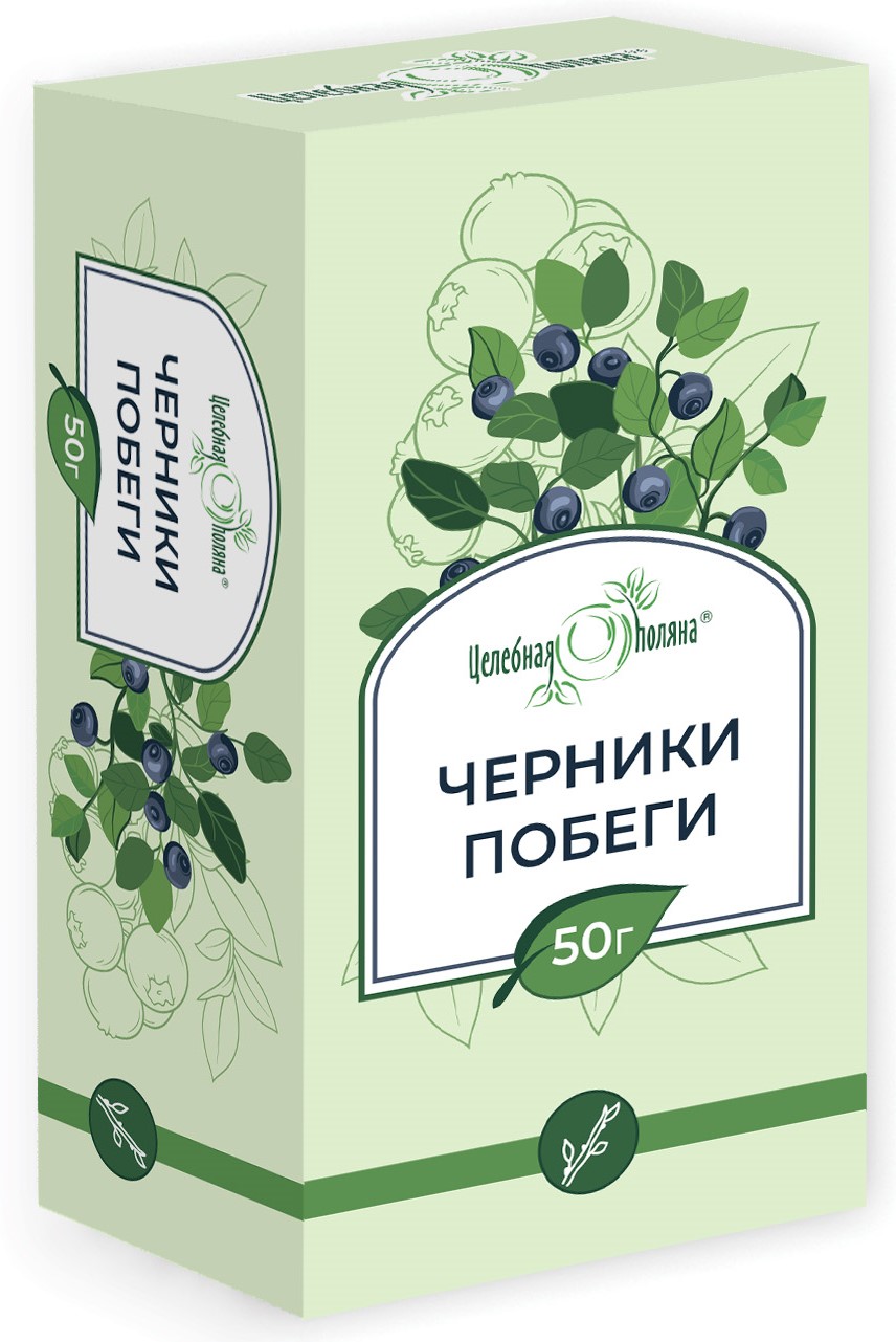 Целебная поляна Черники побеги, фиточай, 50 г, 1 шт. фото