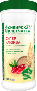 Сибирская клетчатка Суперклюква, 280 г, 1 шт. фото 