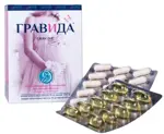Гравида, 400 мг + 1350 мг, капсулы, 60 шт, набор фото