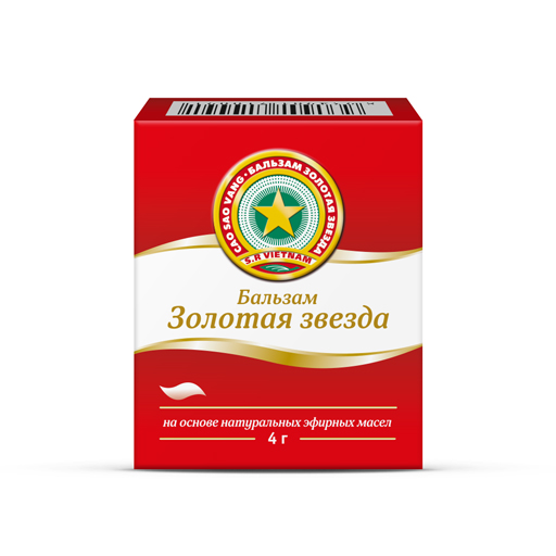 Бальзам Золотая звезда, мазь для наружного применения, 4 г, 1 шт. фото