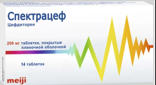 Спектрацеф, 200 мг, таблетки, покрытые пленочной оболочкой, 14 шт. фото