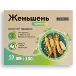 BioForte Женьшень премиум + витамин C, 100 мг, таблетки, 50 шт. фото