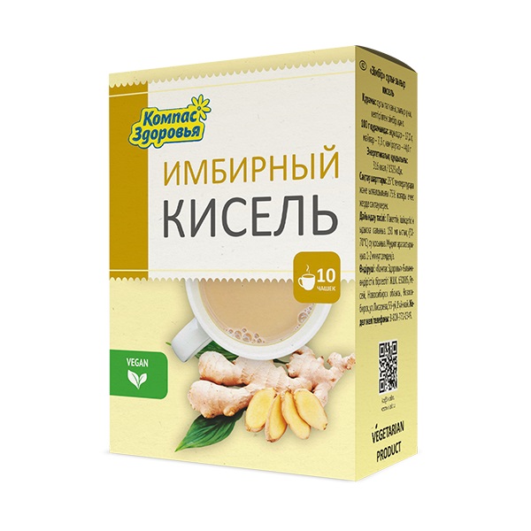 Компас здоровья Кисель овсяно-льняной, 150 г, 1 шт, имбирь фото