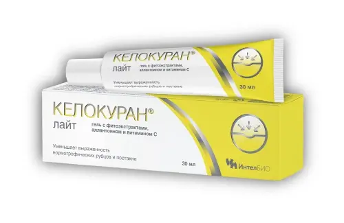 Келокуран Лайт гель с фитоэкстрактами, аллантоином и витамином C, гель косметический, 30, 1 шт. фото