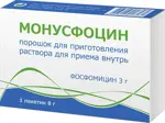 Монусфоцин, 3 г, порошок для приготовления раствора для приема внутрь, 8 г, 1 шт. фото