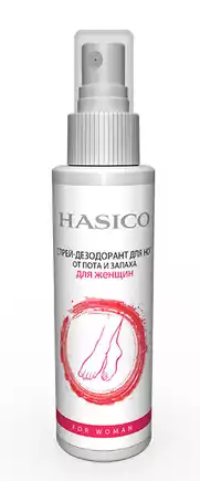 Hasico Спрей-дезодорант для ног от пота и запаха, спрей, 110 мл, 1 шт. фото