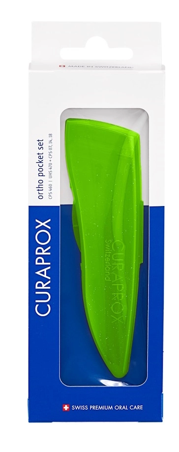 Curaprox набор ортодонтический ершики межзубные cps 07,14,18 + держатель UHS470, ершики зубные, 3 шт. фото