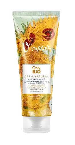 Only bio art&natural арома-крем для рук натуральный гладкость и нежность масло подсолнуха и протеины, крем для рук, 75 мл, 1 шт. фото