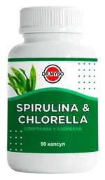 Dr Mybo Спирулина + Хлорелла, капсулы, 90 шт. фото 