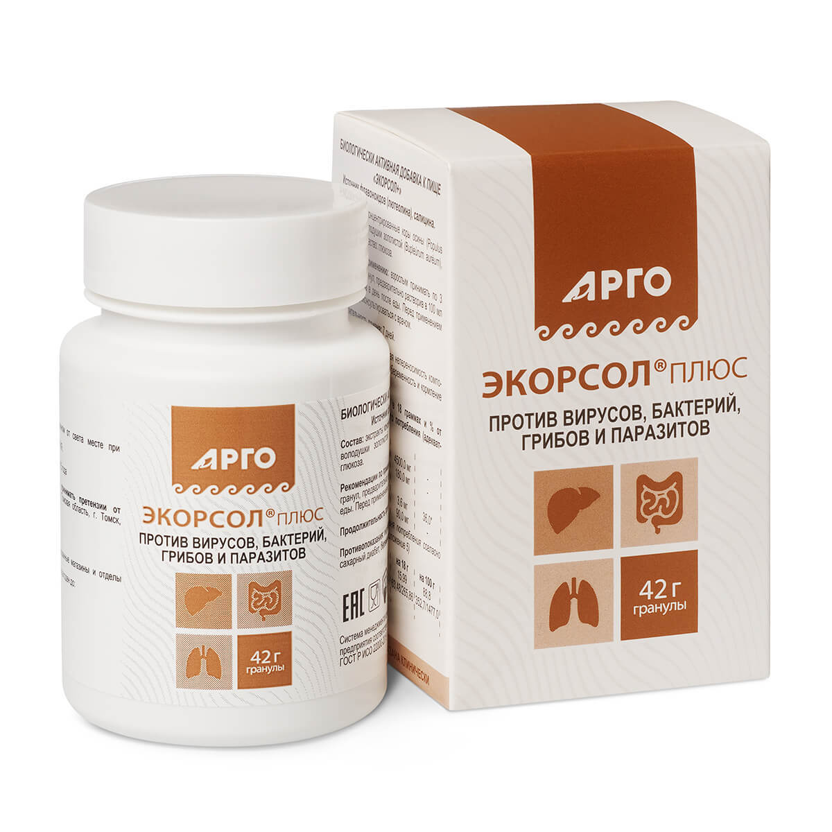 Экорсол плюс, гранулы, 42 г, 1 шт. фото