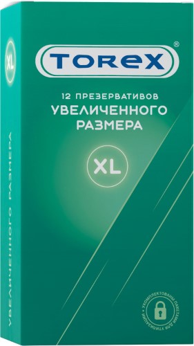 Torex XL презервативы увеличенного размера, презервативы, 12 шт. фото