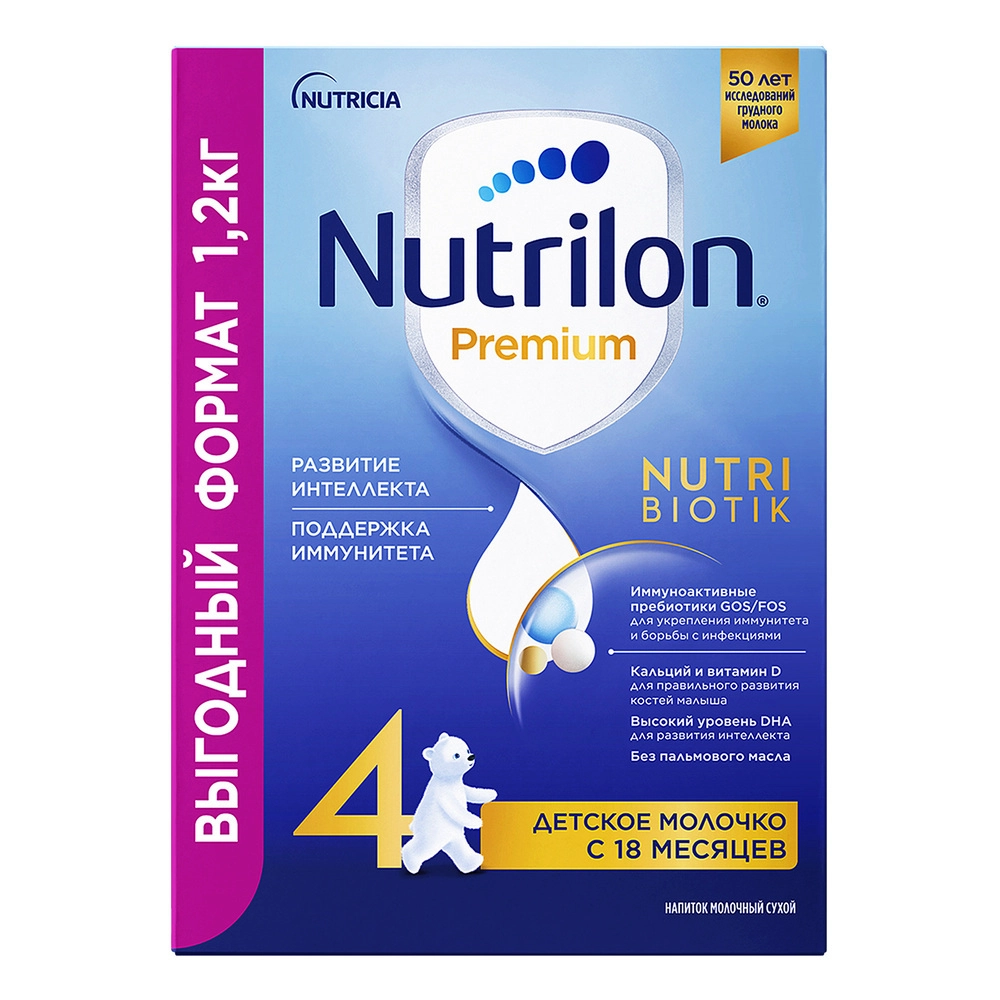 Nutrilon 4 Junior Premium Детское молочко, смесь молочная сухая, 1200 г, 1 шт. фото