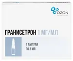 Гранисетрон, 1 мг/мл, концентрат для приготовления раствора для инфузий, 3 мл, 1 шт. фото