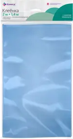 Клинса Клеенка подкладная с ПВХ покрытием, 2 м х 1.4 м, 1 шт, цвет в ассортименте фото