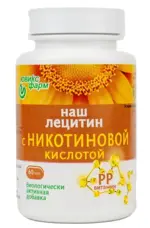 Наш лецитин с никотиновой кислотой, капсулы, 60 шт. фото
