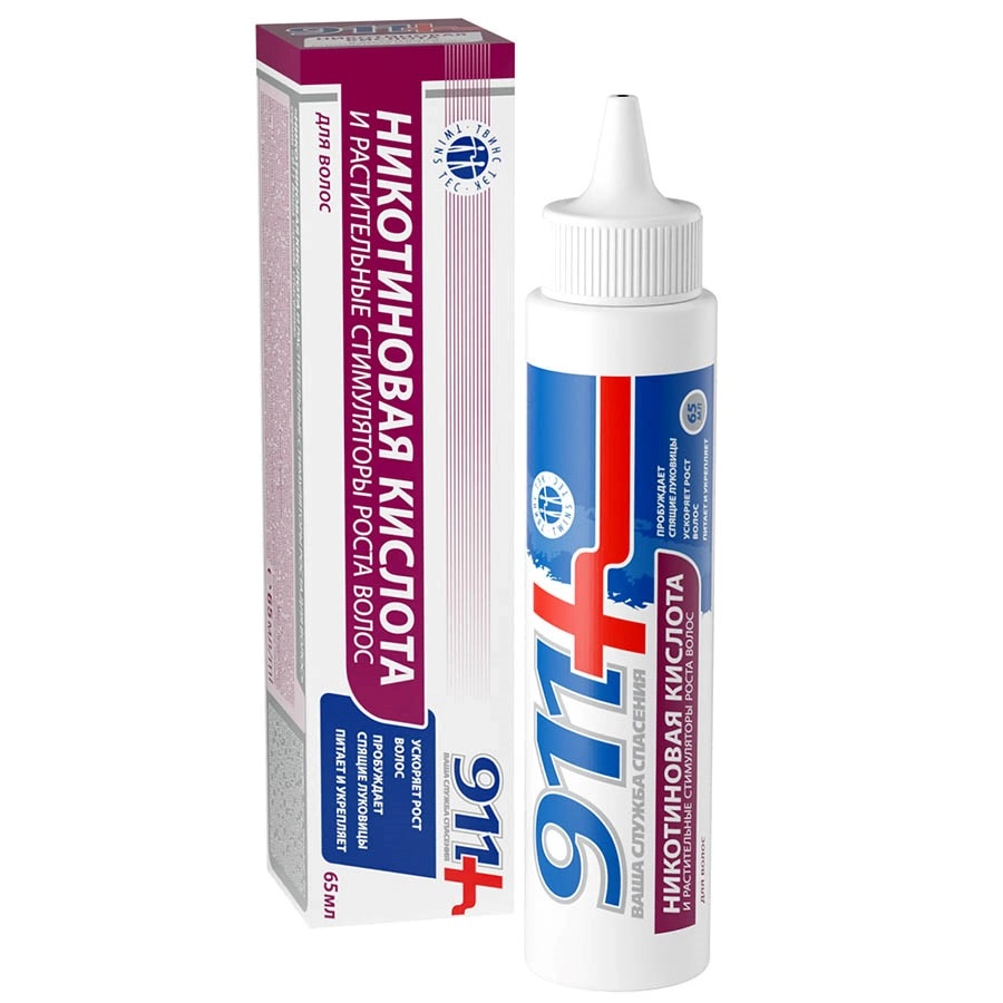 911 Никотиновая кислота и растительные стимуляторы роста для волос, 65 мл, 1 шт. фото