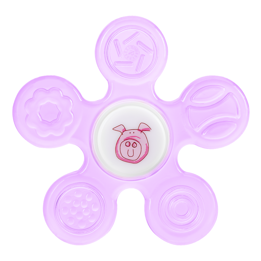 Курносики Прорезыватель-спиннер с водой Хрюшка, 4+ мес, 1 шт, арт. 23098 фото