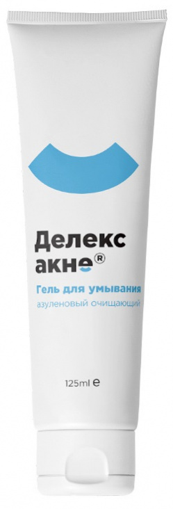 Делекс-Акне гель очищающий азуленовый, гель для умывания, 125 мл, 1 шт. фото