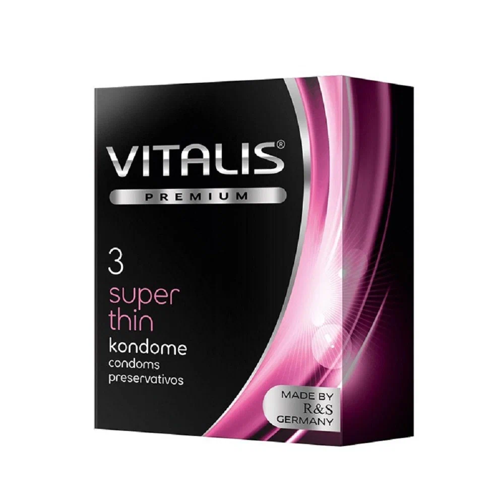 Vitalis Premium Ultra Thin Презервативы ультратонкие, презервативы, 3 шт. фото