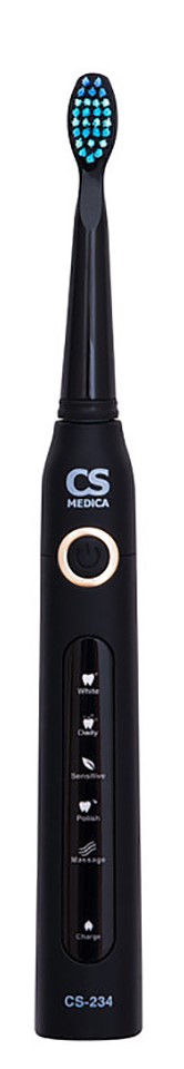 CS Medica SonicMax CS-234, щетка зубная электрическая, 1 шт, черного цвета, 40 000 движ./мин фото