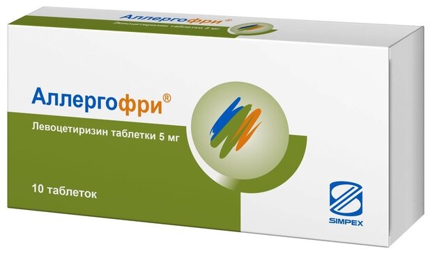 Аллергофри, 5 мг, таблетки, 10 шт. фото