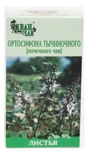 Ортосифона тычиночного (Почечного чая) листья, листья измельченные, 50 г, 1 шт. фото