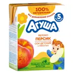 Агуша детский сок, сок, 200 мл, 1 шт, яблоко + персик фото