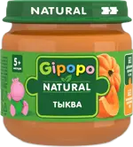 Gipopo детское пюре, 5+ мес, пюре, 80 г, 1 шт, тыква фото