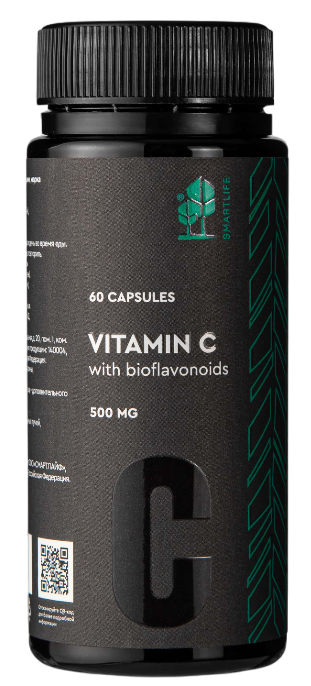 SmartLife Витамин  С с биофлавоноидами, 500 мг, капсулы, 60 шт. фото