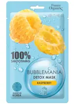 Funny Organix Bubblemania маска-детокс тканевая кислородная сладкая малина, маска для лица, 25 г, 1 шт. фото