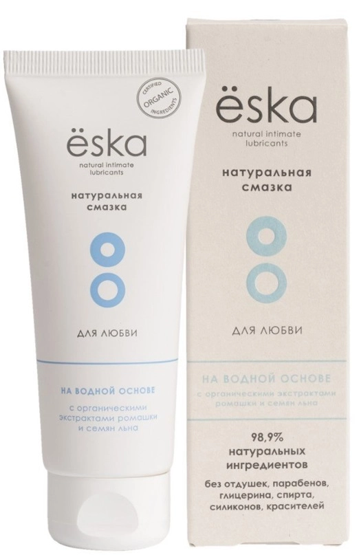Eska лубрикант на водной основе смазка натуральная, гель, 75 мл, 1 шт. фото