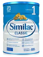 Similac Classic 1, смесь молочная сухая, 800 г, 1 шт, для детей с рождения фото 