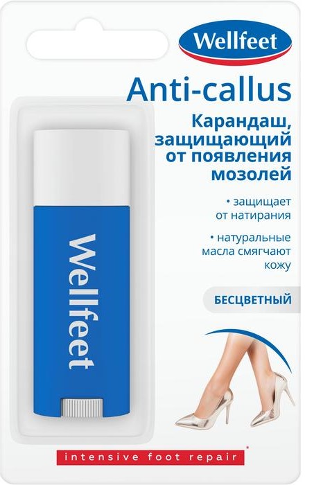 Wellfeet карандаш защищающий от появления мозолей, карандаш, 4.5 г, 1 шт. фото