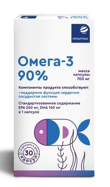 Проаптека Омега-3 90%, 700 мг, капсулы, 30 шт. фото
