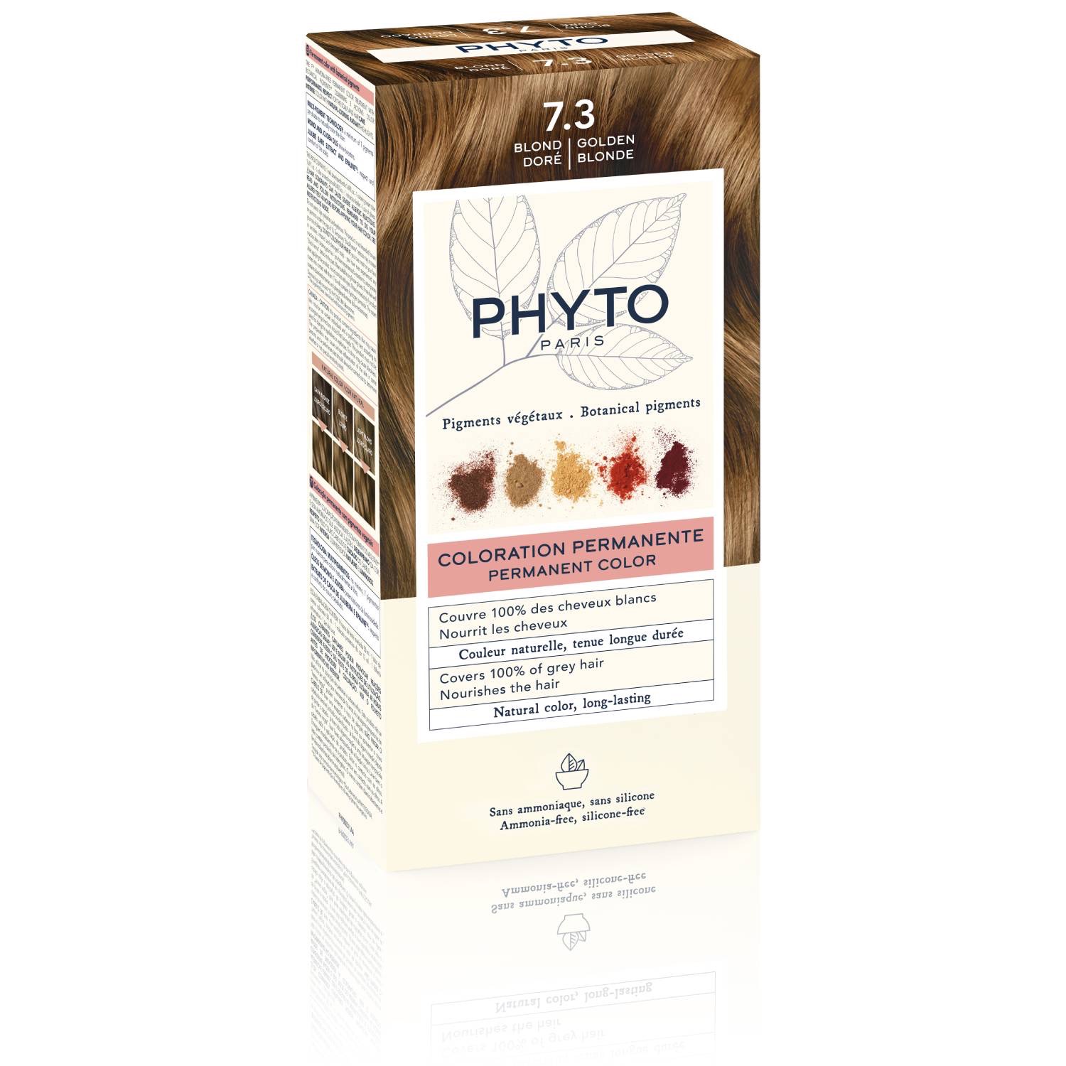 Phytosolba PhytoColor Краска для волос, 1 шт, тон 7.3 золотистый блонд фото