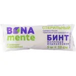 Bona Mente! Бинт медицинский марлевый, 10 см х 5 м, 1 шт, стерильный фото