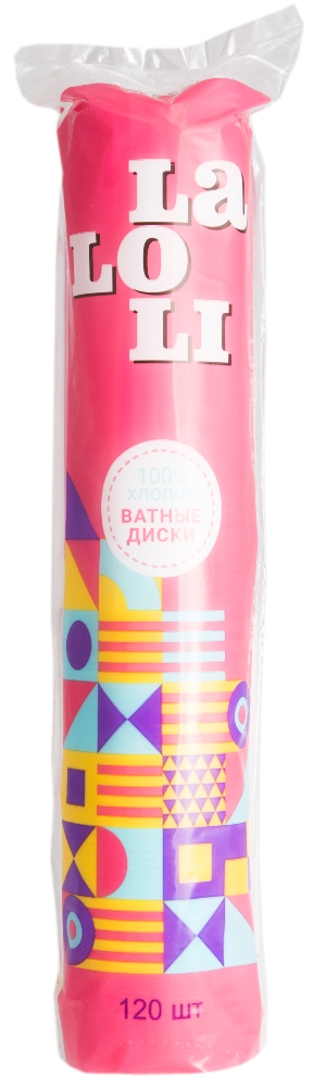 Laloli Диски ватные, ватные диски, 120 шт. фото