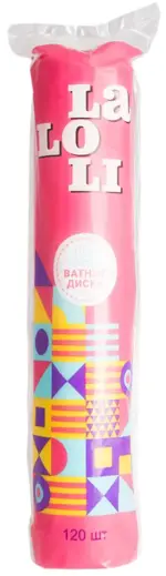 Laloli Диски ватные, ватные диски, 120 шт. фото
