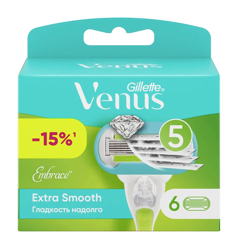 Gillette Venus Embrace Кассеты, 6 шт, для женщин фото