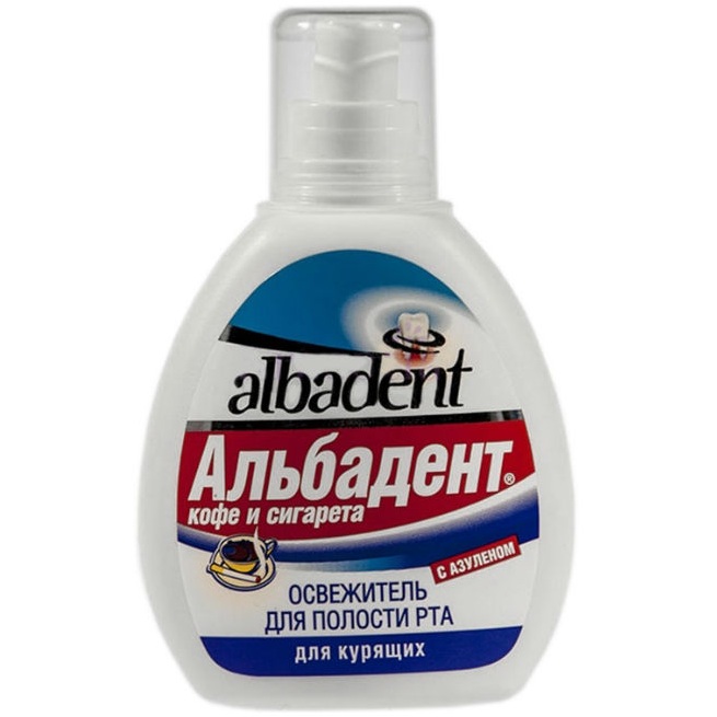 Альбадент Освежитель для полости рта, раствор для обработки полости рта, 35 мл, 1 шт, для курящих фото