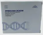Эуфиллин-Эском, 24 мг/мл, раствор для внутривенного введения, 5 мл, 10 шт. фото