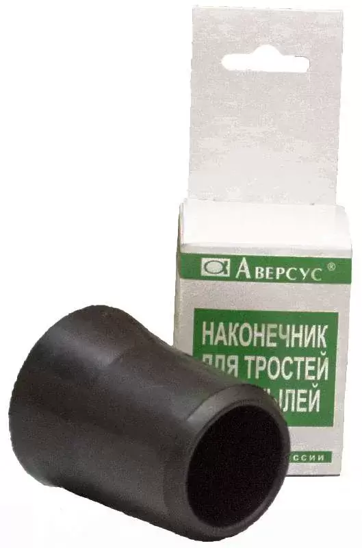 Наконечник для тростей и костылей, 1 шт, диаметр 32 мм, резиновый фото