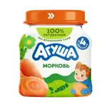 Агуша детское пюре, пюре, 80 г, 1 шт, морковь фото